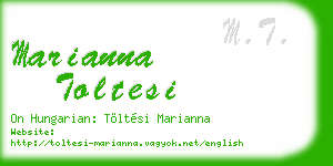 marianna toltesi business card