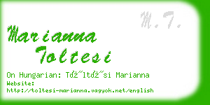 marianna toltesi business card